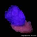 Fluorite on Calcite var. Manganoan - image 7