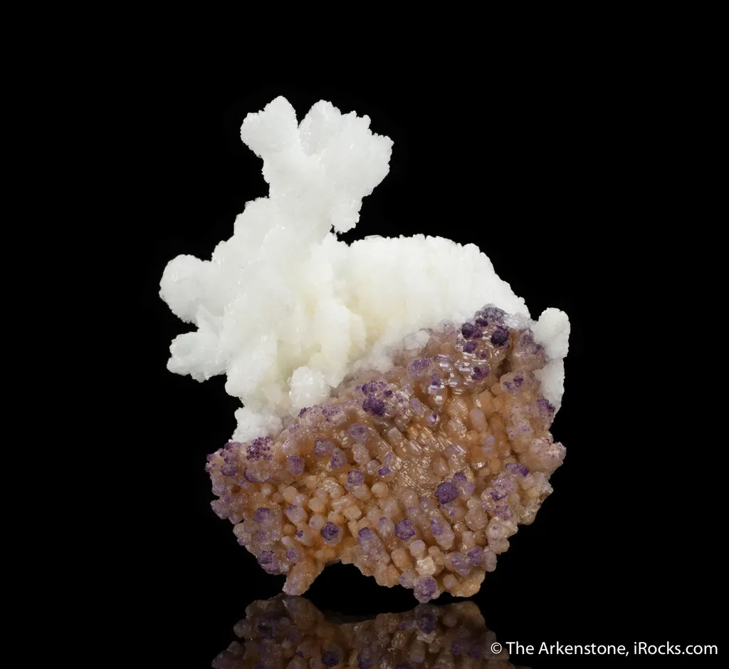 Fluorite on Calcite with Aragonite - image 2