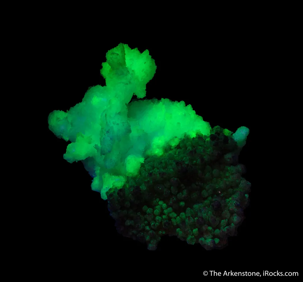 Fluorite on Calcite with Aragonite - image 3