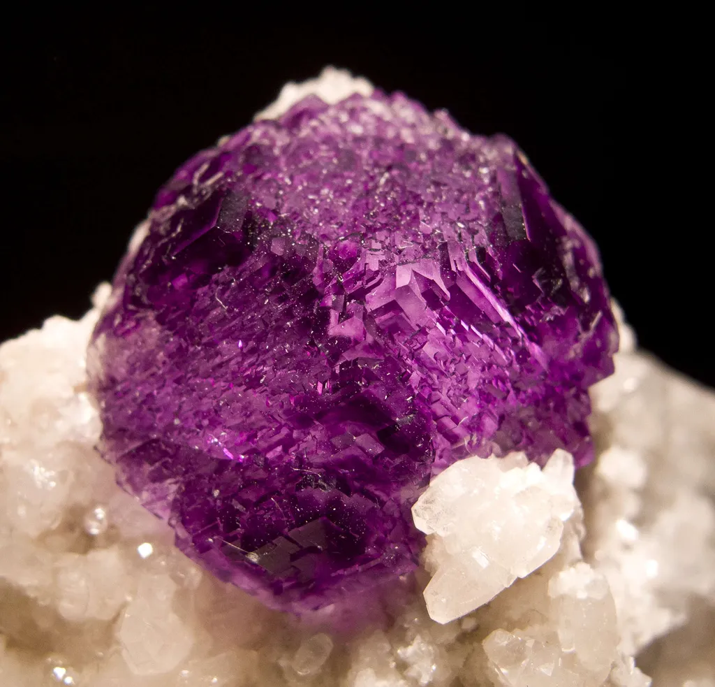 Fluorite on Calcite With Dolomite - image 5
