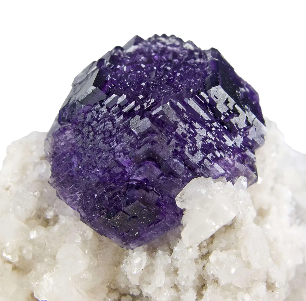 Fluorite on Calcite With Dolomite image