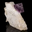 Fluorite on Calcite with Pyrite - image 6