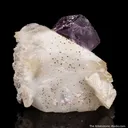 Fluorite on Calcite with Pyrite - image 9