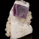 Fluorite on Calcite with Pyrite - image 4