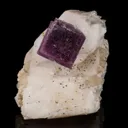Fluorite on Calcite with Pyrite - image 2