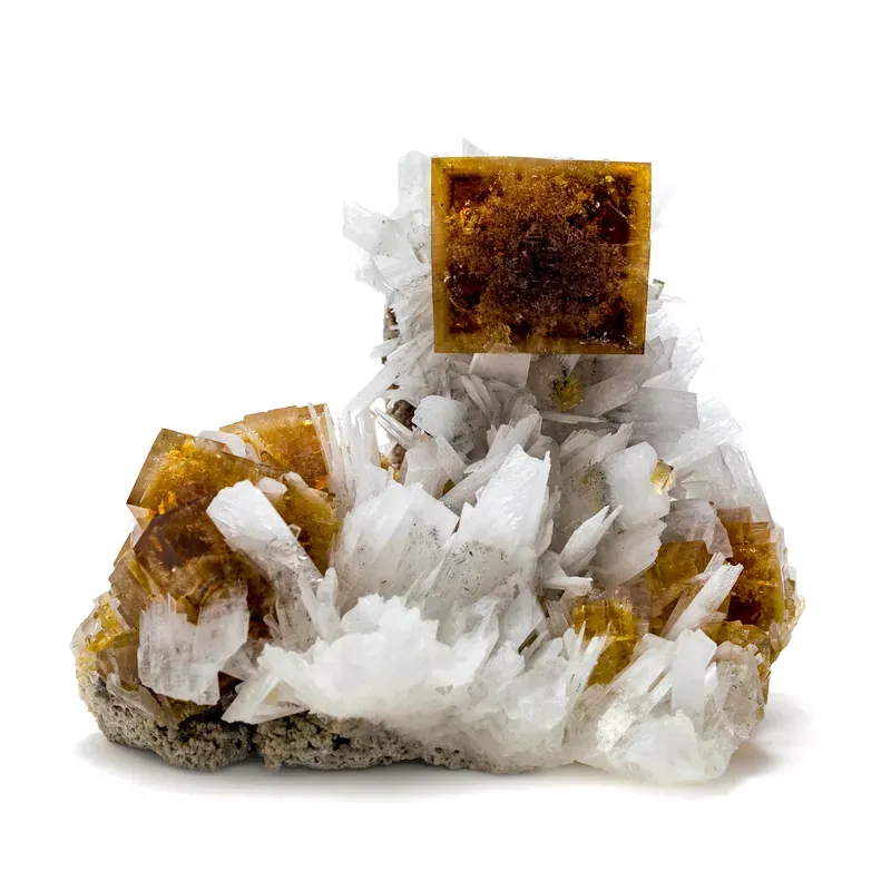 Fluorite on Celestite - image 1