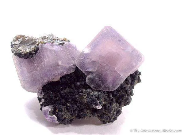 Fluorite on Chalcopyrite image