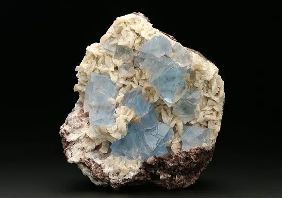 Fluorite on Dolomite - image 1
