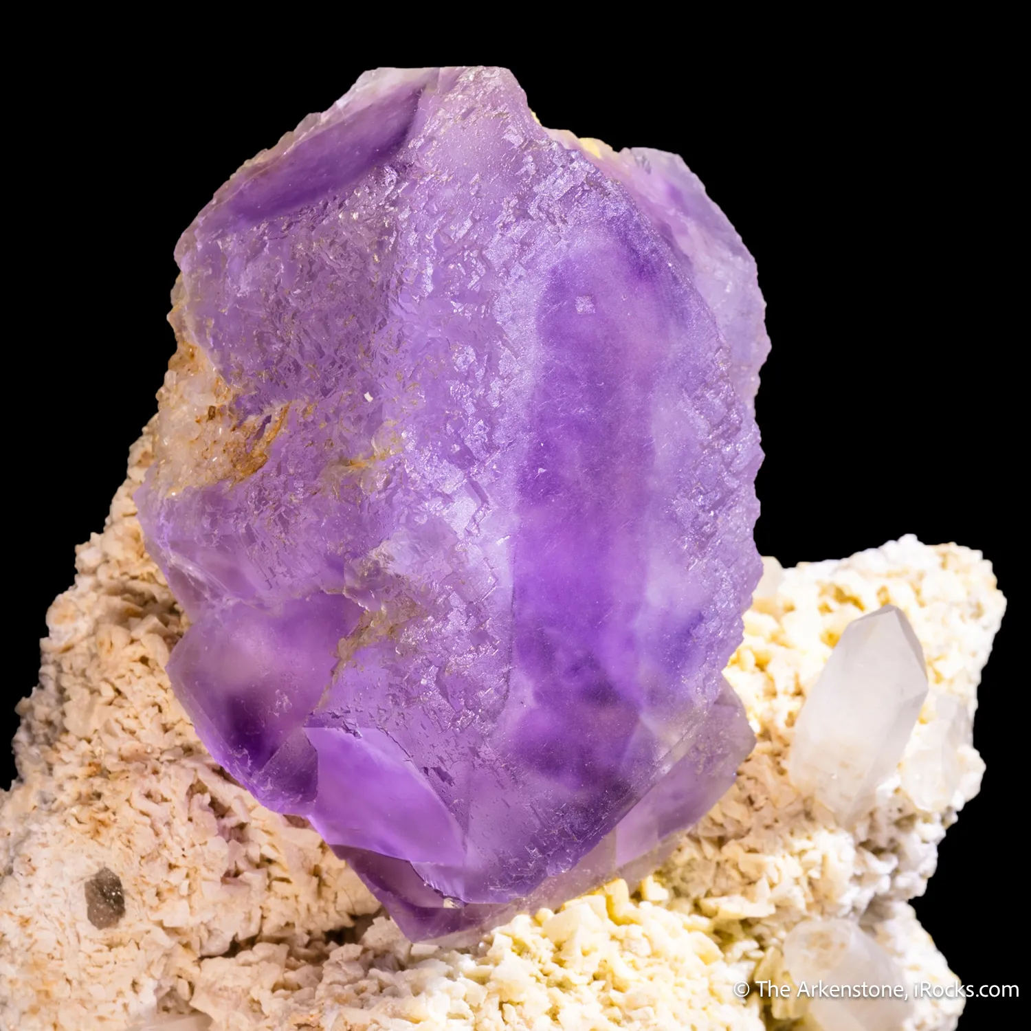 Fluorite on Dolomite and Quartz - image 5