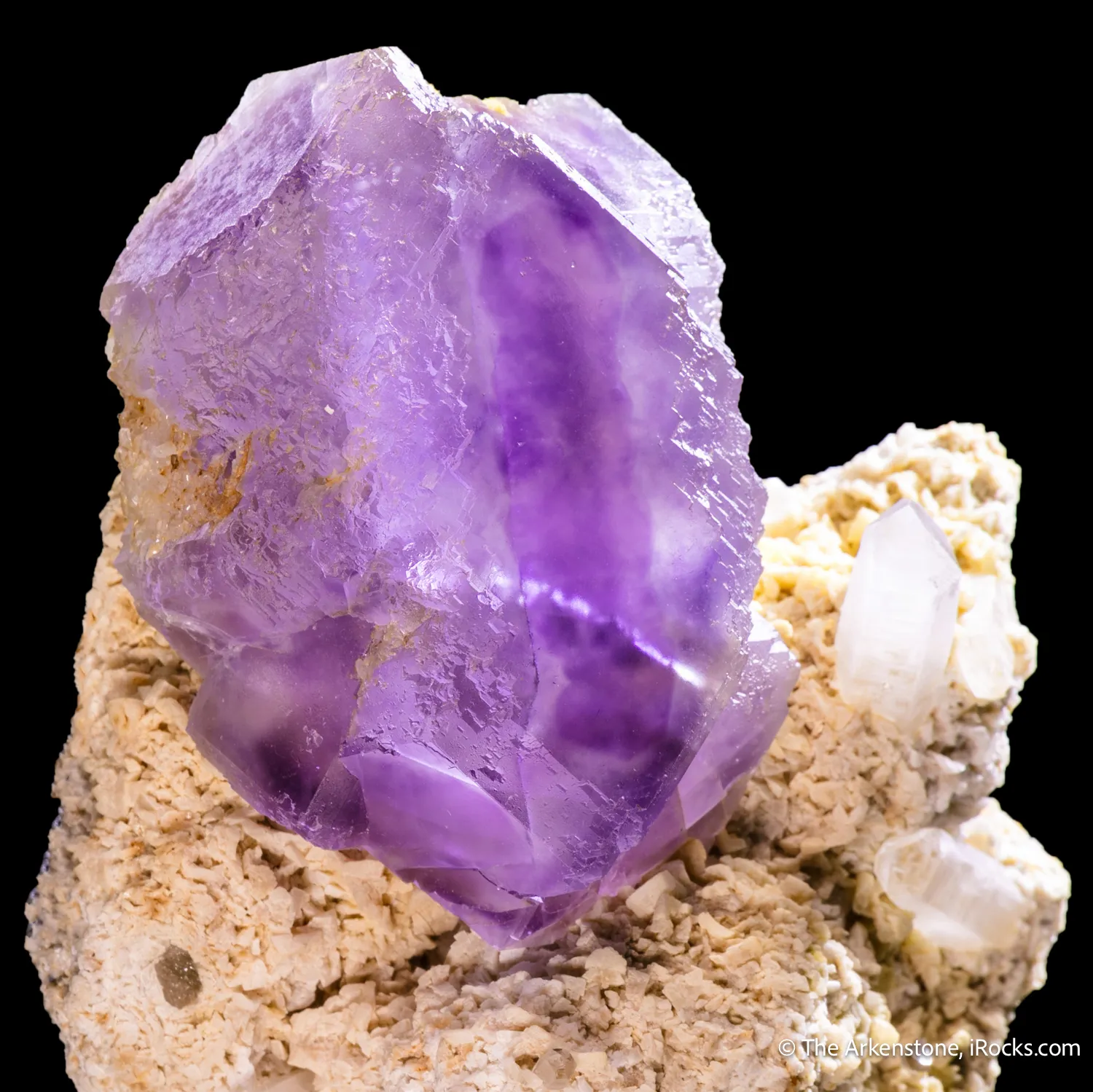 Fluorite on Dolomite and Quartz - image 4