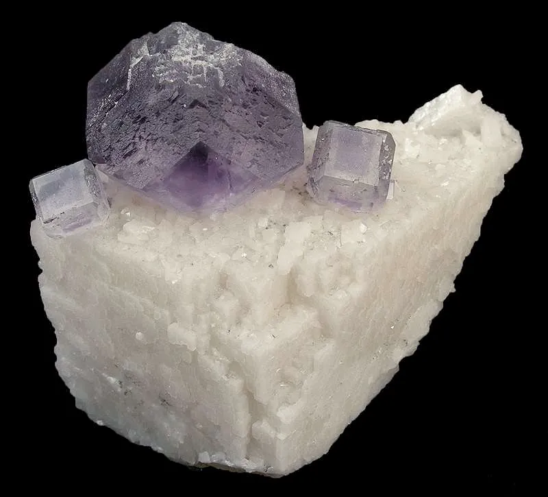 Fluorite on Dolomite Floater - image 1