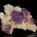 Fluorite on Dolomite with Quartz - image 6