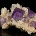 Fluorite on Dolomite with Quartz - image 2