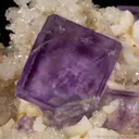 Fluorite on Dolomite with Quartz - image 3