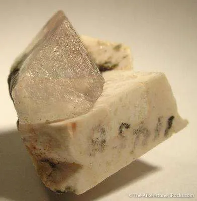 Fluorite on Feldspar (Baveno Twins) - image 2