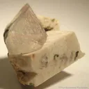 Fluorite on Feldspar (Baveno Twins) - image 2