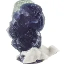 Fluorite on Fluorite and Quartz - image 3