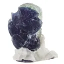 Fluorite on Fluorite and Quartz - image 1