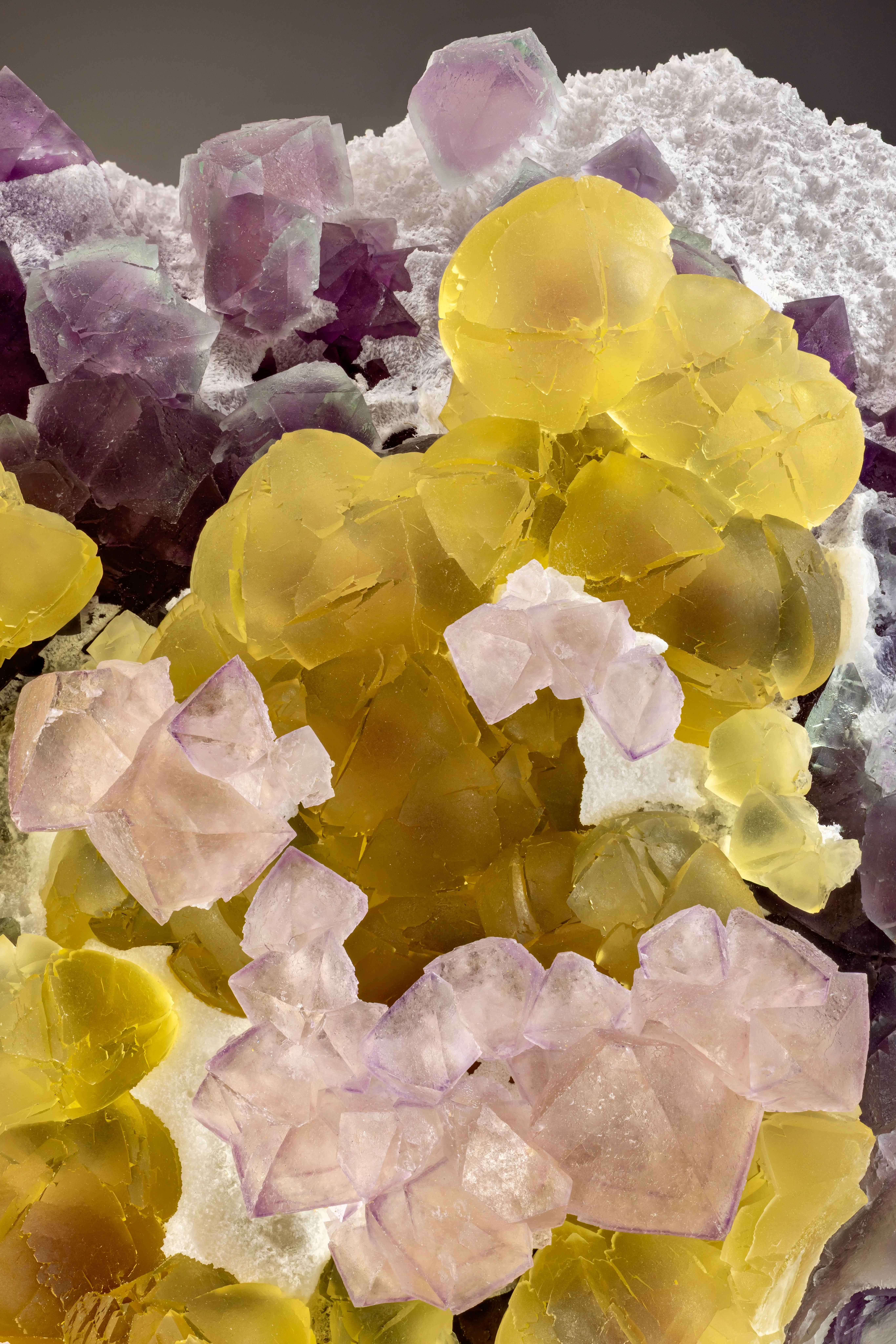 Fluorite on Fluorite from China, Zhejiang, Zhuji Co. - image 2