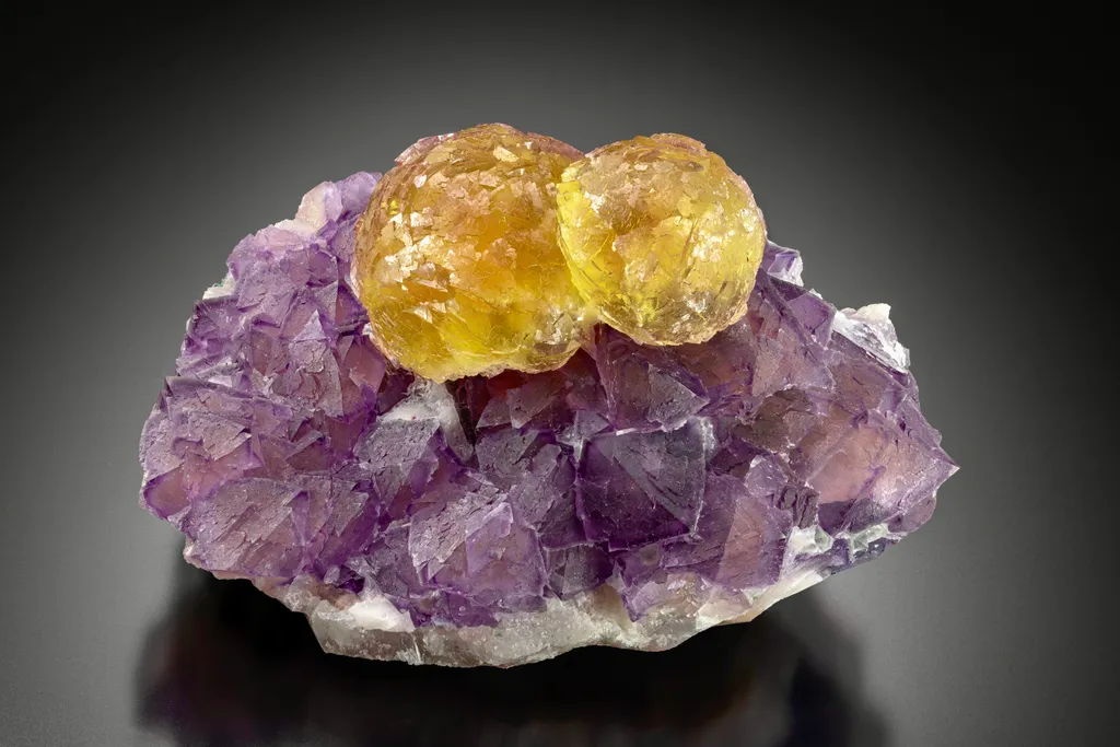 Fluorite on Fluorite from China, Zhejiang, Zhuji Co. image