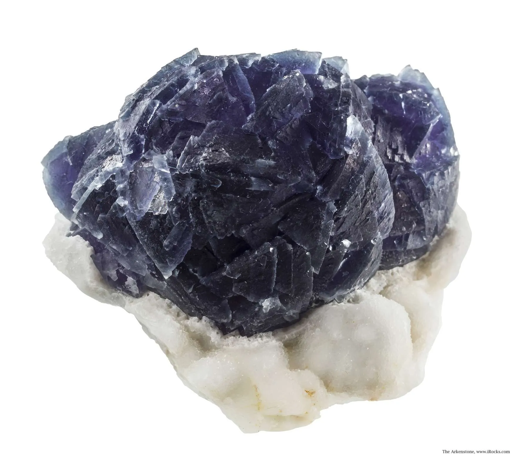 Fluorite on Fluorite on Quartz - image 3