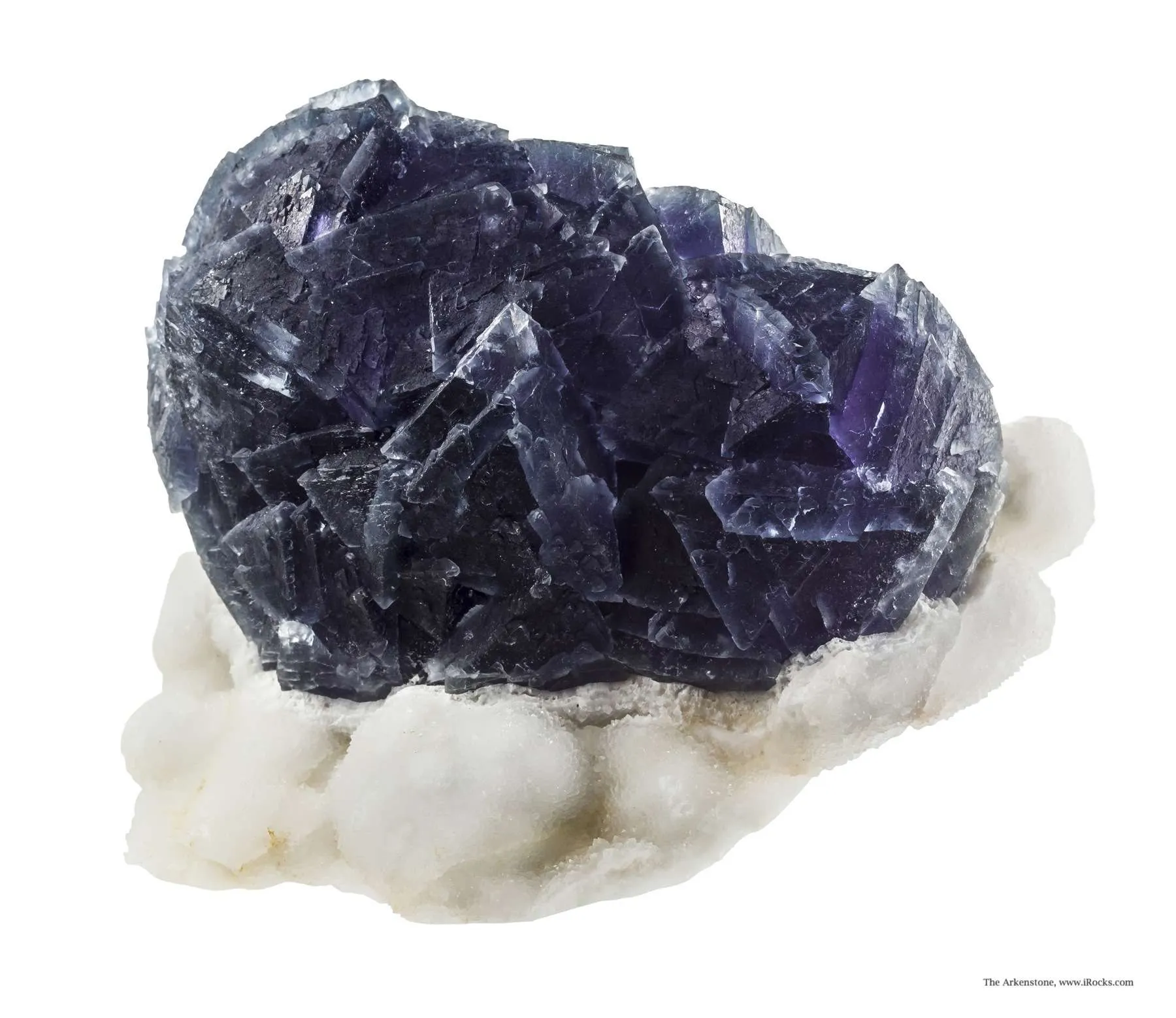 Fluorite on Fluorite on Quartz - image 2