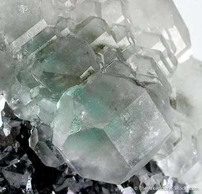 Fluorite on Galena - image 3