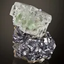 Fluorite on Galena - image 1