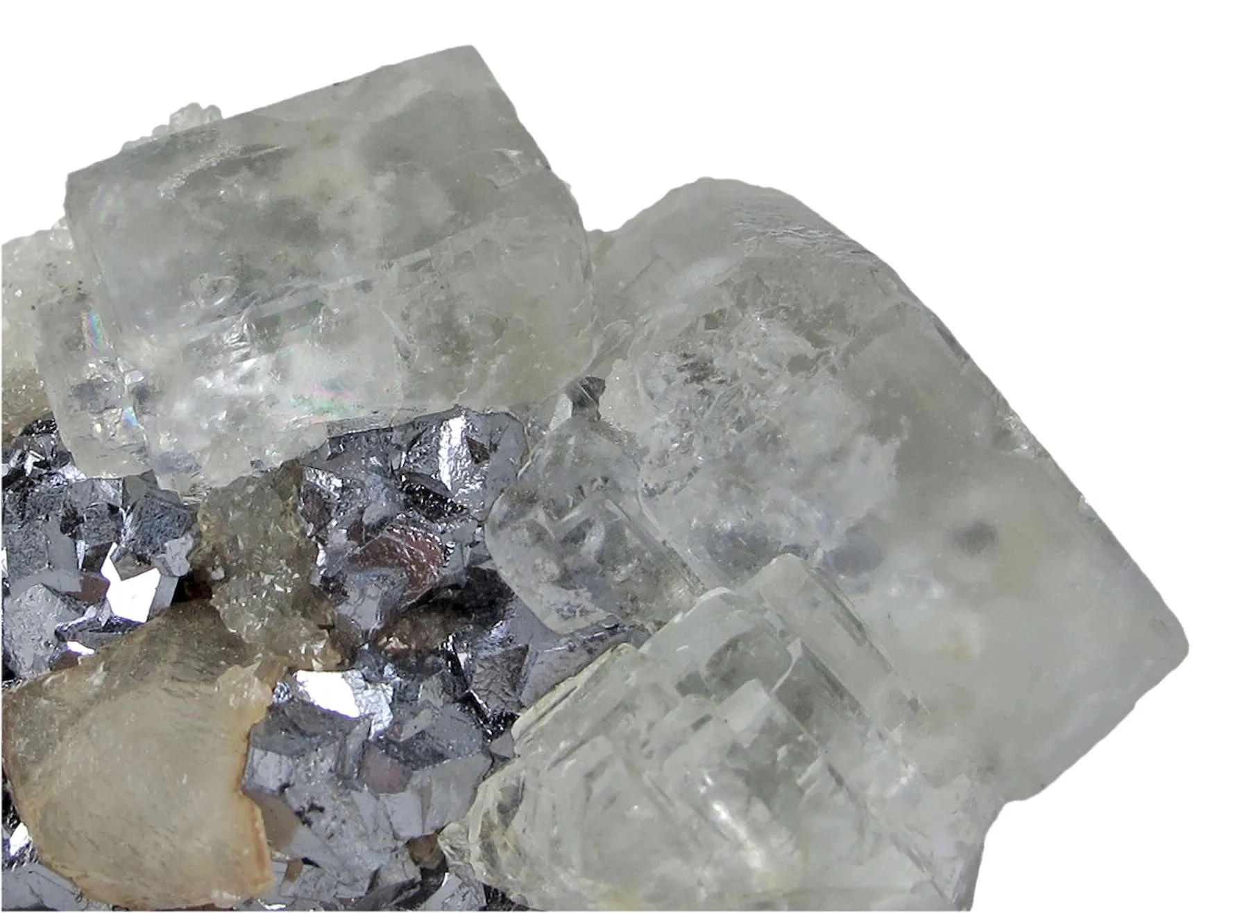 Fluorite on Galena - image 2