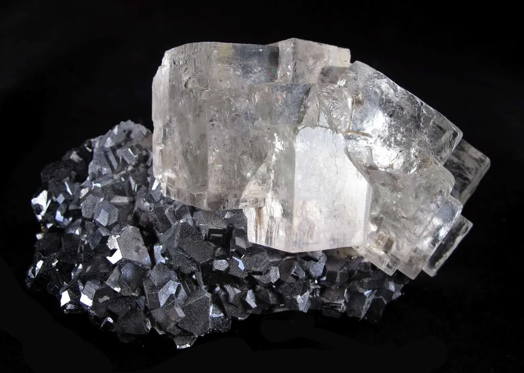 Fluorite on Galena - image 2