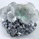 Fluorite on Galena - image 1