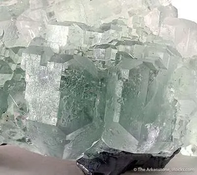 Fluorite on Galena - image 3