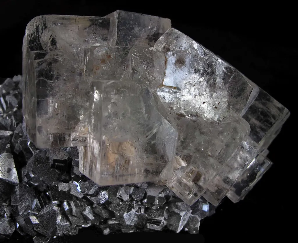 Fluorite on Galena - image 3