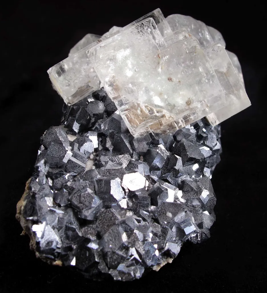 Fluorite on Galena - image 4