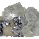 Fluorite on Galena - image 1