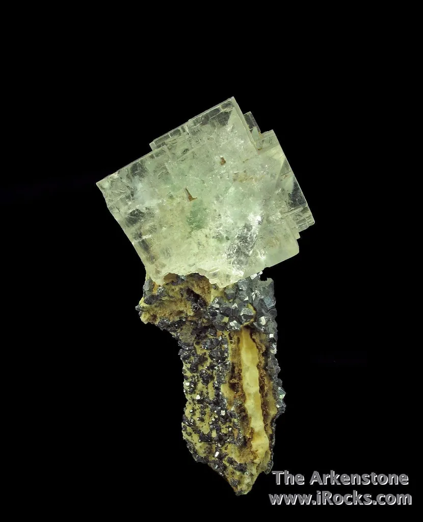 Fluorite on Galena - image 2