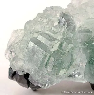Fluorite on Galena - image 2