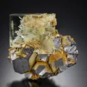 Fluorite on Galena - image 1