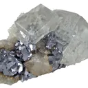 Fluorite on Galena - image 3