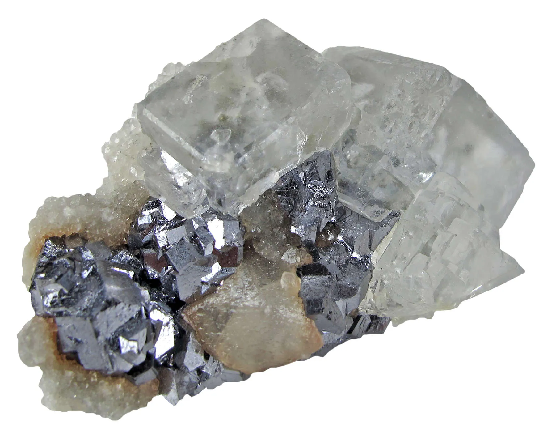 Fluorite on Galena - image 3