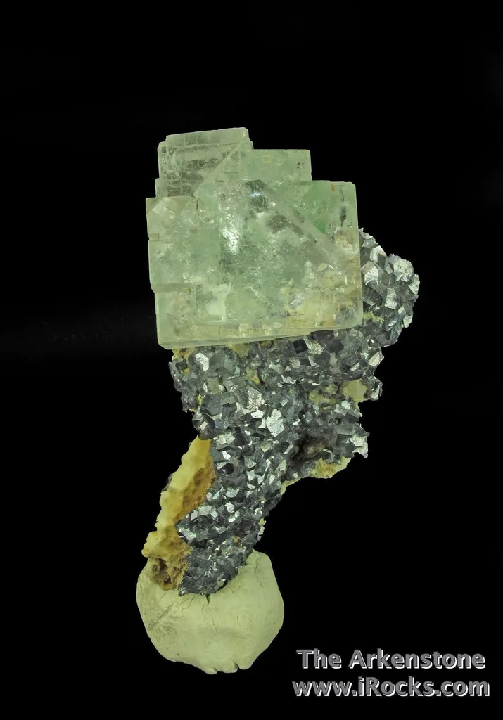 Fluorite on Galena - image 3