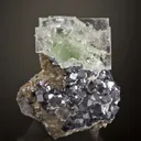 Fluorite on Galena - image 3