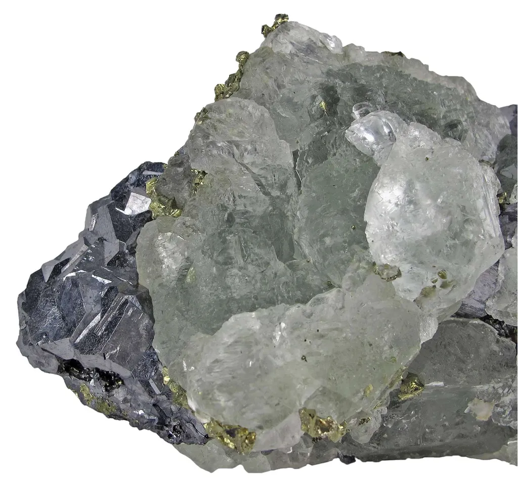 Fluorite on Galena - image 2