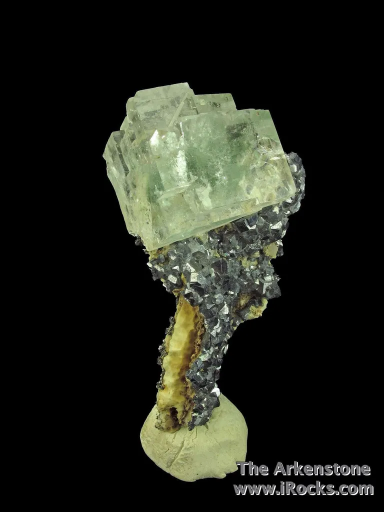 Fluorite on Galena - image 4