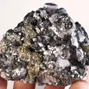 Fluorite on Galena With Bournonite and Pyrite - image 5