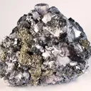 Fluorite on Galena With Bournonite and Pyrite - image 1