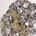 Fluorite on Galena With Bournonite and Pyrite - image 3