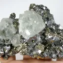 Fluorite on Galena With Pyrite Ps Pyrrhotite - image 6