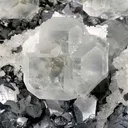 Fluorite on Galena With Quartz - image 3