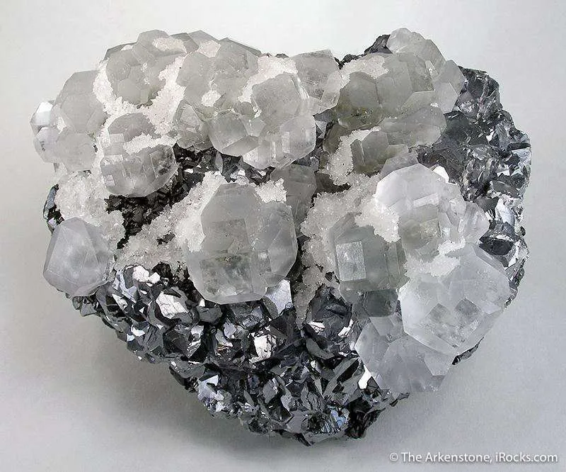 Fluorite on Galena With Quartz - image 1